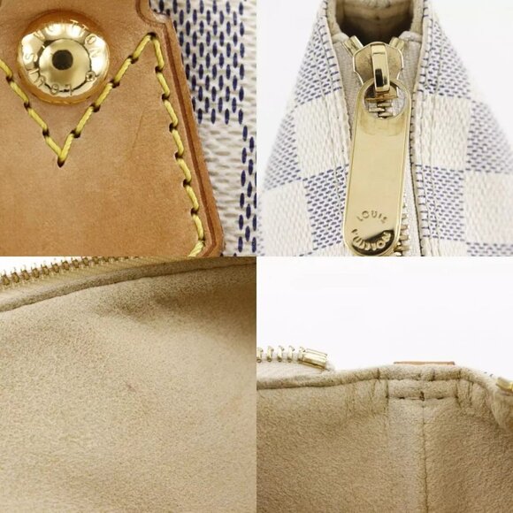 LOUIS VUITTON Saleya PM Handbag N51186 White Damier Azur Canvas Women - Picture 7 of 12